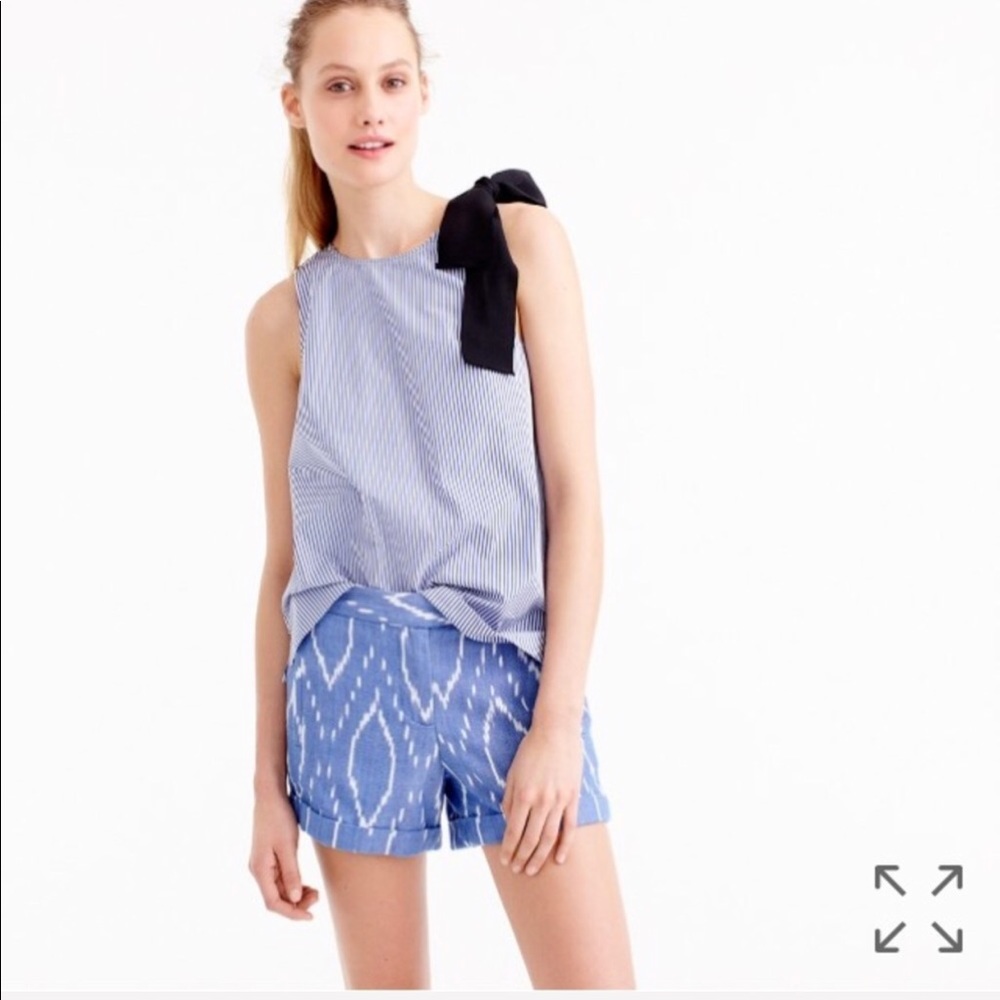 NWT J. Crew Sunfaded Ikat Shorts - Picture 2 of 7